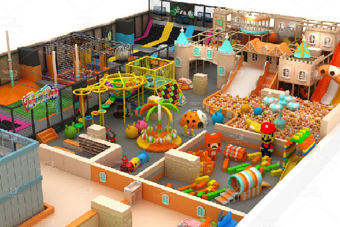 castle themed indoor playground